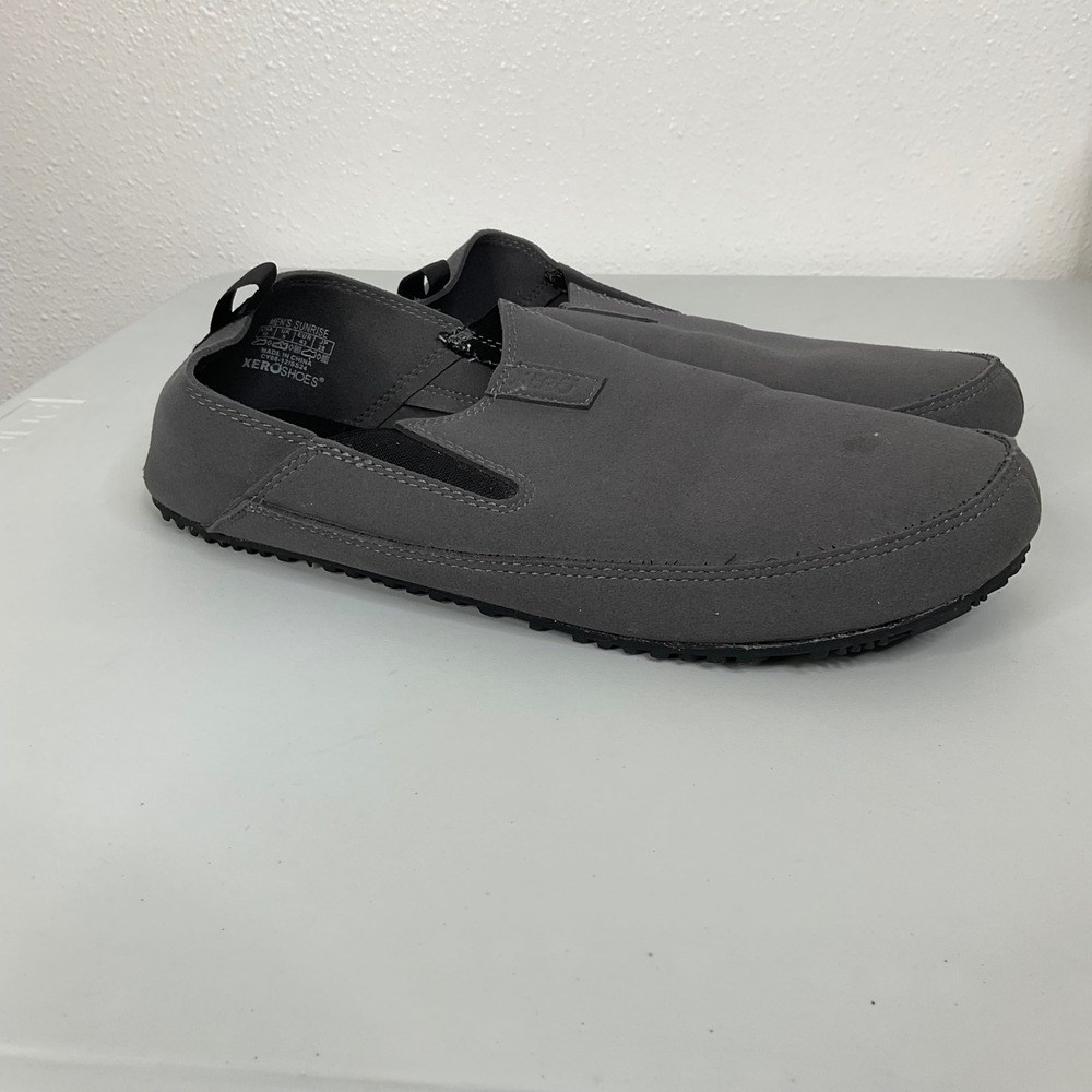 Xero Shoes Sunrise Mens 10 Grey Barefoot Minimalist Slip On Loafers Casual Shoes